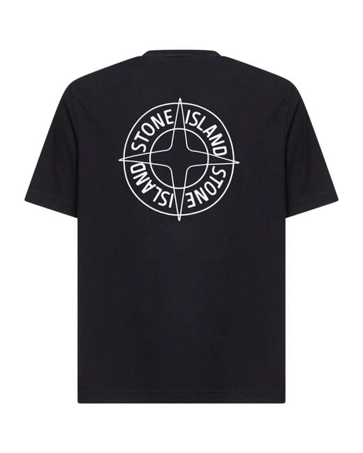 Stone Island Black T-Shirts for men