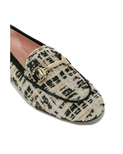 Pretty Ballerinas Gray Faye Loafer Shoes