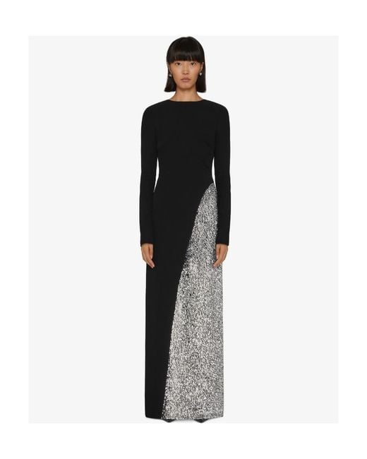 Givenchy Backless Evening Dress With Sequins Embroidered in Black