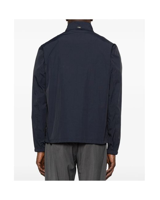 Herno Blue Buttoned Jacket for men