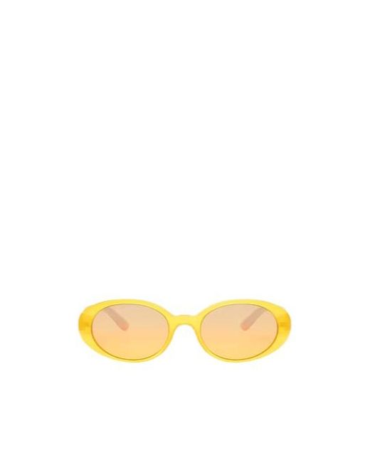 Dolce & Gabbana Yellow Solidcolor Oval Sunglasses