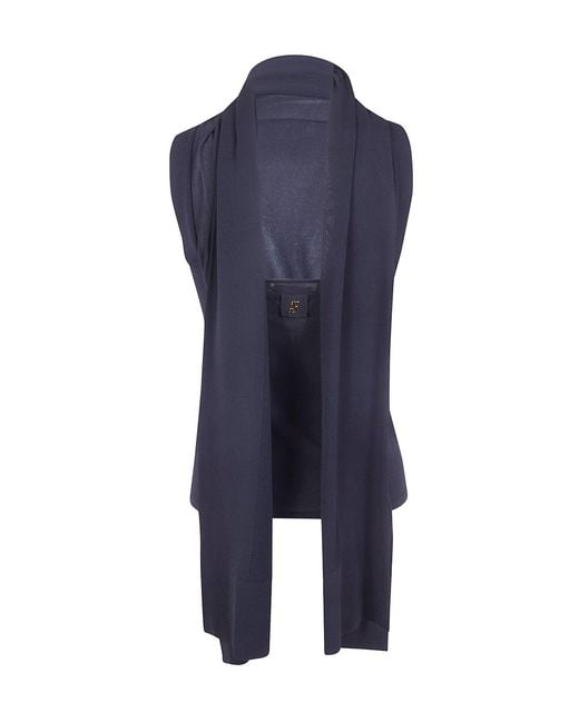 Alberta Ferretti Blue Cape Shirt