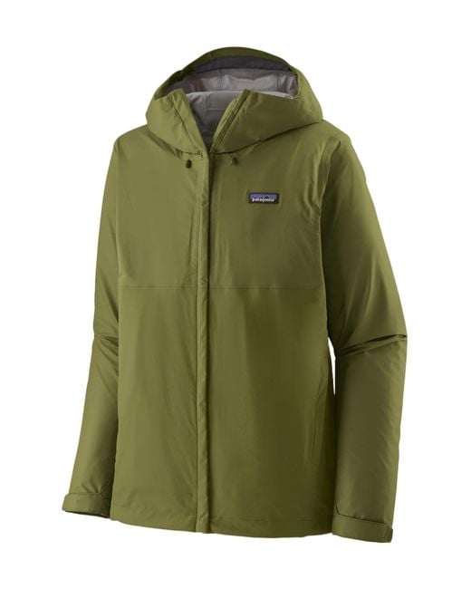 Patagonia Green Torrentshell 3L Ripstop Hooded Jacket for men
