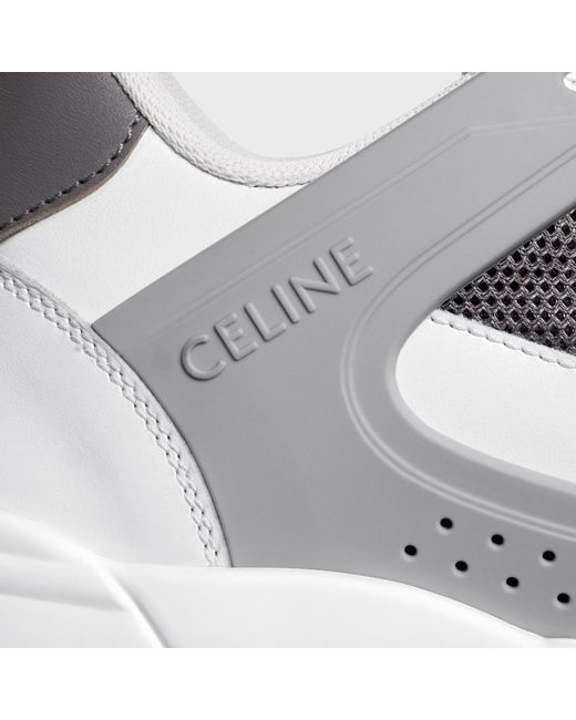 Céline White Trainer Ct-09 Low Lace-Up Sneaker for men