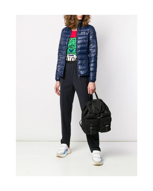 EA7 Blue Logo Down Jacket