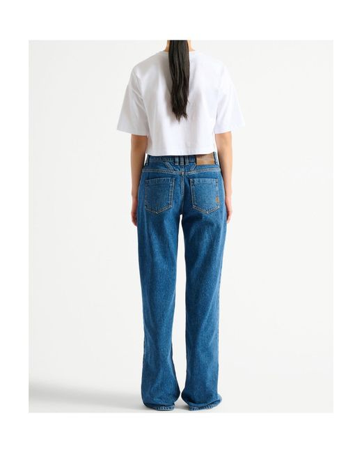 Balmain White Cropped Logo T-Shirt