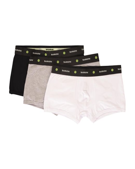 Barrow Black Pack Of 3 Logo Waistband Boxers for men