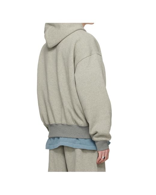Fear Of God Gray Signature Classic Hoodie for men