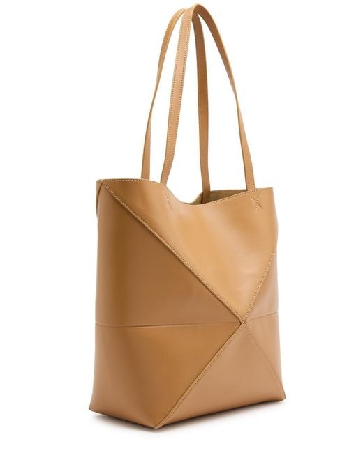 Loewe Brown Puzzle Medium Leather Tote