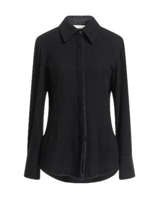 Chloé Black Solid Colour Shirts Blouses