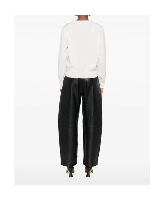 Givenchy White Long-Sleeve Cashmere Sweater