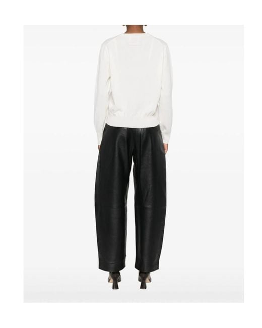 Givenchy White Long-Sleeve Cashmere Sweater