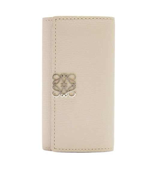 Loewe Natural Anagram Key Case