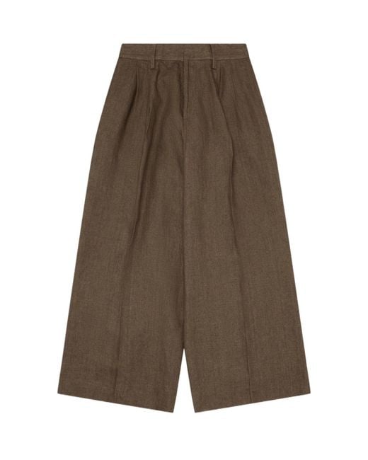 ERL Green Pleated Casual Pants for men