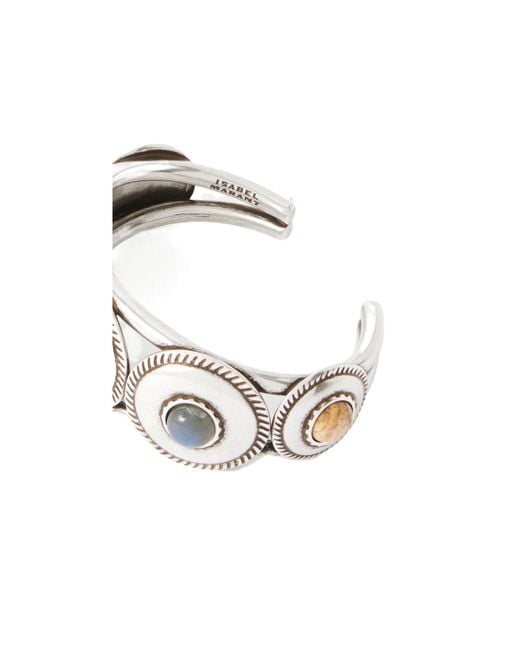 Isabel Marant White Tone Stone Cuff