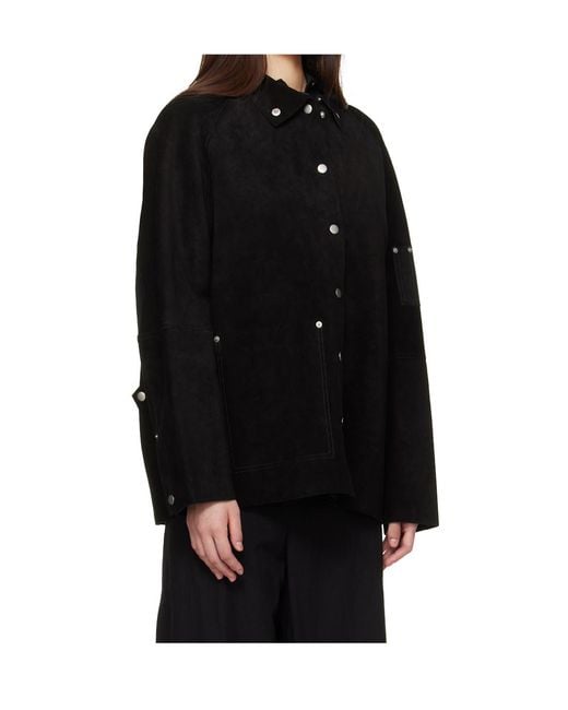 Studio Nicholson Black Long-Sleeved Casual Jacket
