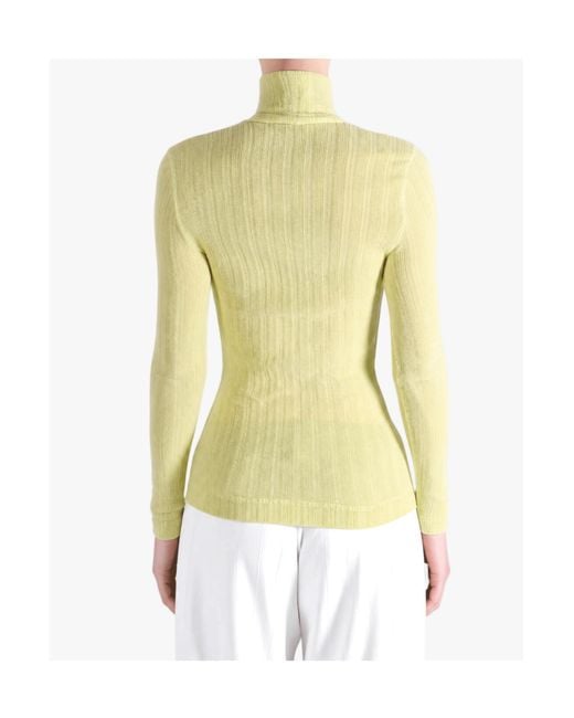 Issey Miyake Yellow Pleated Shirt