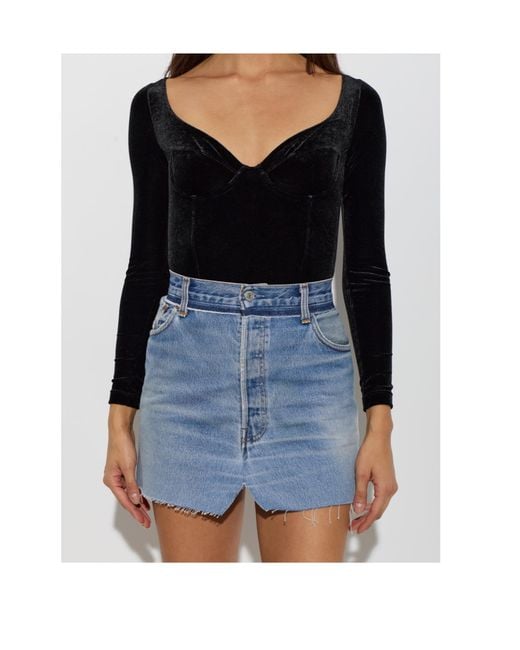 Vetements Black Long-Sleeved Bodysuit