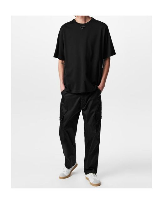Prada Black Interlock Logo T-Shirt for men