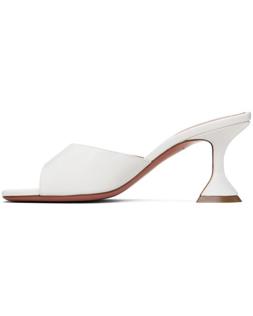 AMINA MUADDI White Lupita 70 High-Heeled Sandals