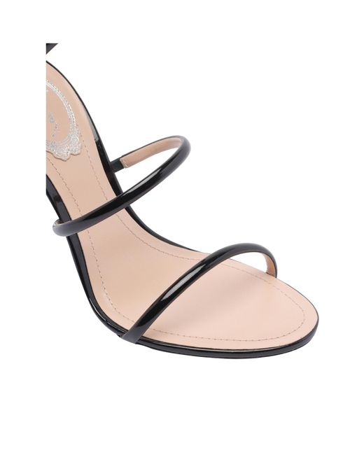Rene Caovilla Metallic René Caovilla Cleo Spiral Strap Sandals