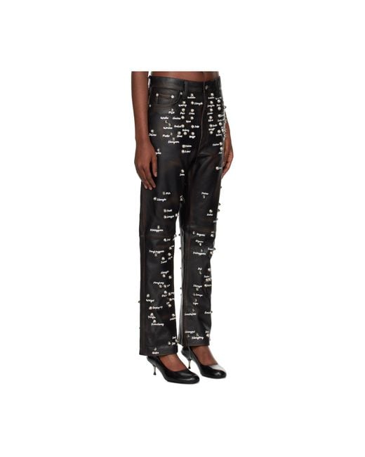 Doublet Black Pressure Rivet Pants