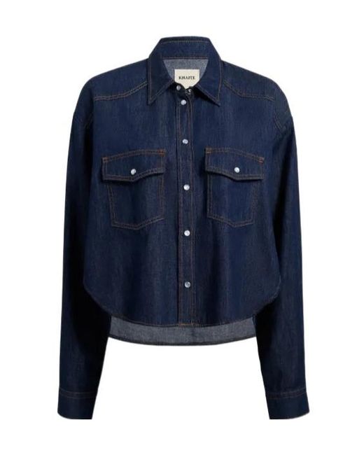 Khaite Blue Grenon Shirt