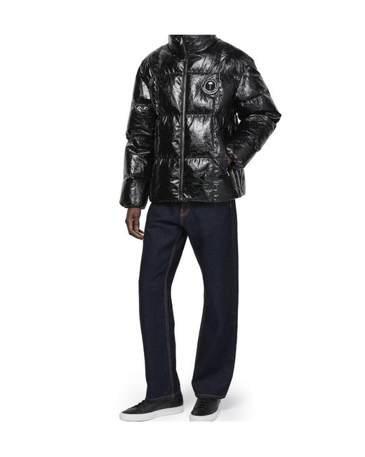 Moncler Black X Palm Angels Cotton Coat for men