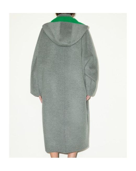 MAX&Co. Gray Oversized Double-Woven Wool Coat