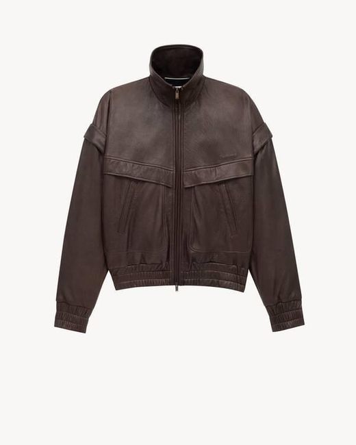 Saint Laurent Brown Bomber Jacket for men