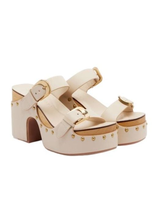 Zimmermann Natural Platform Heel Sandals