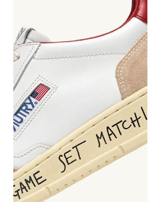 Autry Natural Medalist Lace-Up Sneakers for men