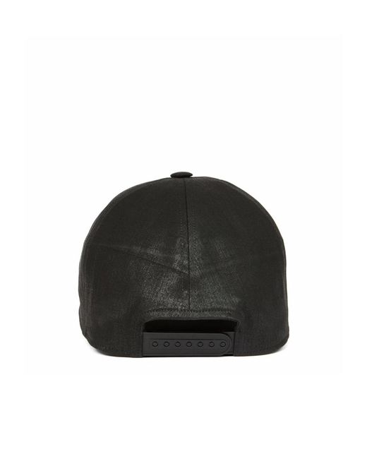 Rick Owens Black Embroidered Baseball Cap for men