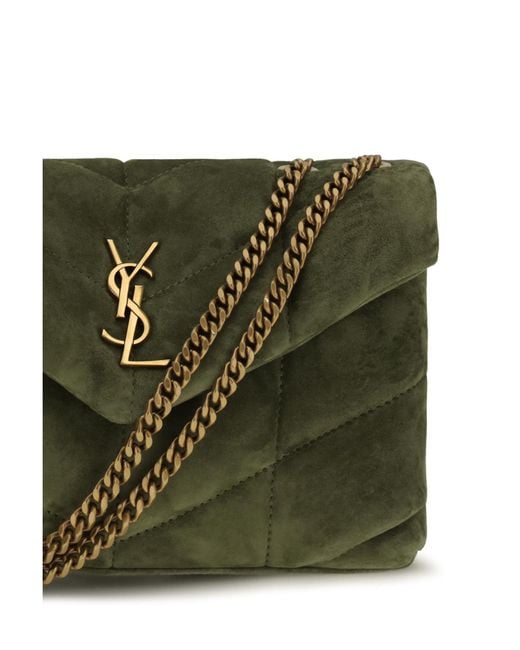Saint Laurent Green Loulou Puffer Toy Quilted Shoulder Bag