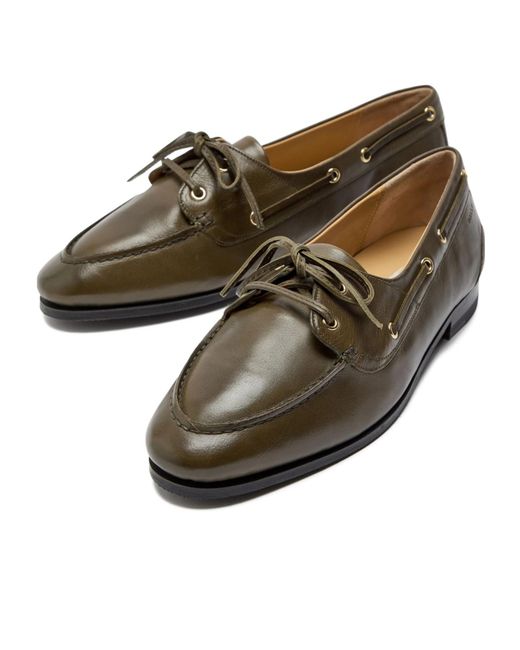 Bally Brown Lace-Up Derby Shoes