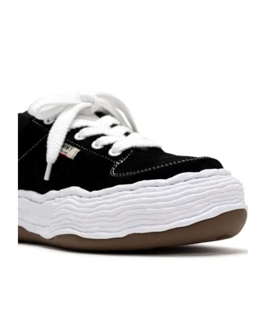 Maison Mihara Yasuhiro Black Oliver Logo Patch Sneakers for men