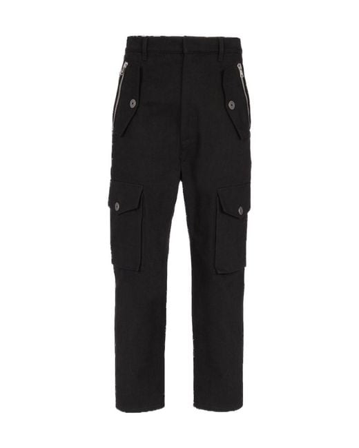 Balmain Black Cargo Trousers for men