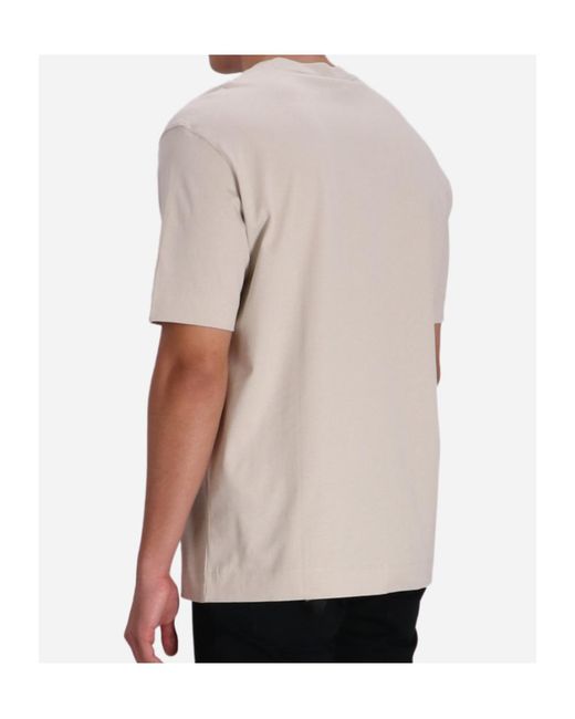 Emporio Armani White Logo-Print T-Shirt for men