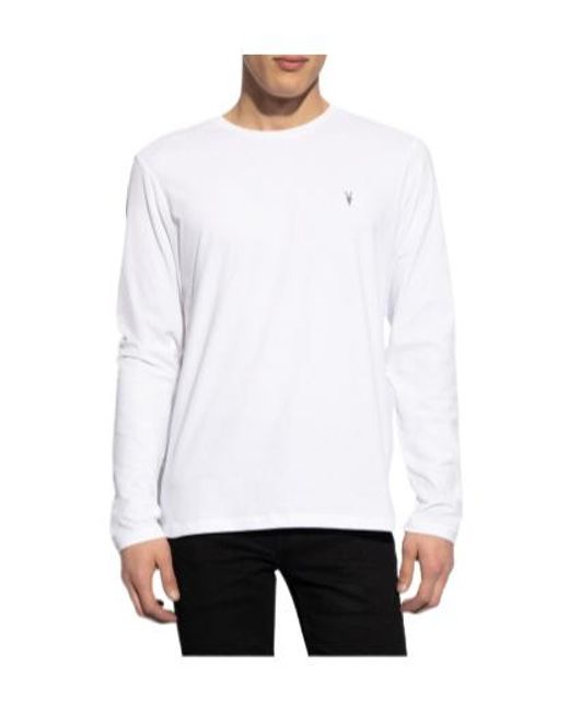 AllSaints White Brace Long-Sleeve T-Shirt for men