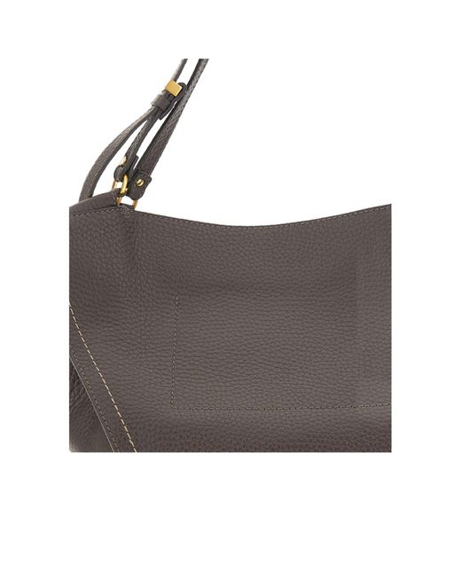 Gianni Chiarini Gray Bloom Tulip Shoulder Bag