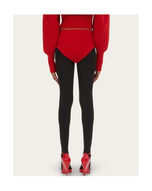 Ferragamo Red Knitted Shorts