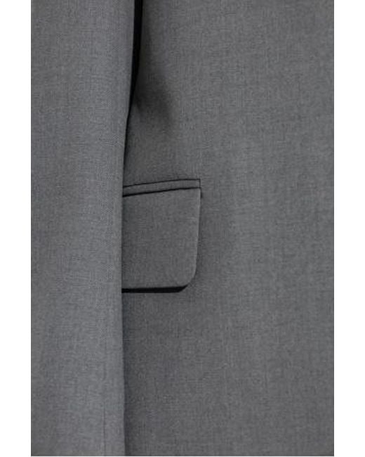 Dries Van Noten Gray Single Breasted Blazer
