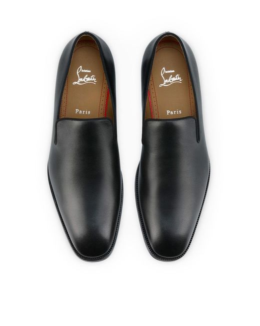 Christian Louboutin Black Danny Flex Slip-On Loafers for men