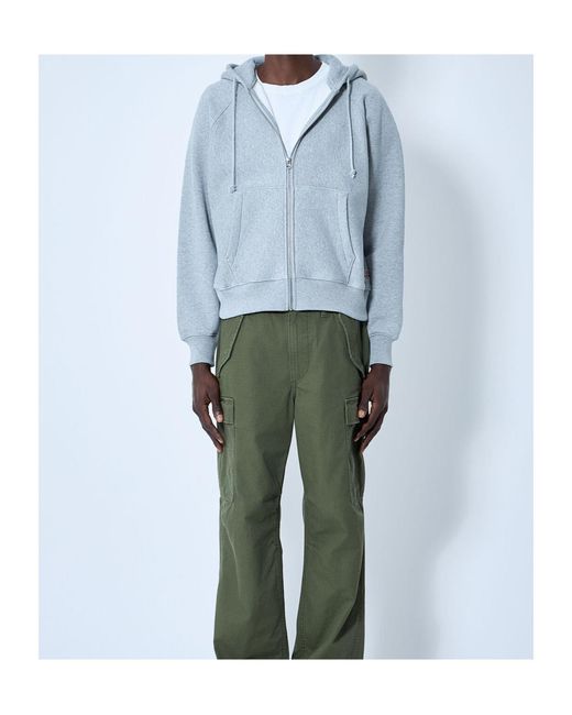 Stussy Blue Stüssy Relaxed Zip Hoodie for men