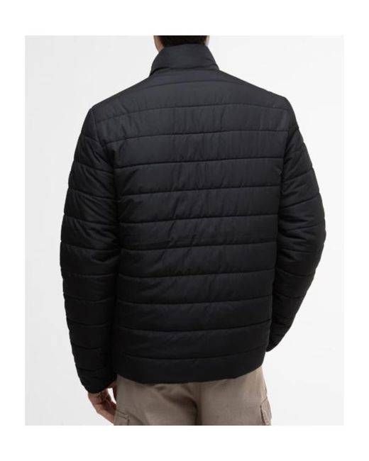 Barbour Black Aldon Quilted Jacket for men