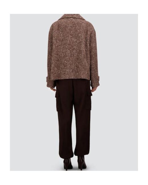 Herno Brown Double Breasted Tweed Jackets