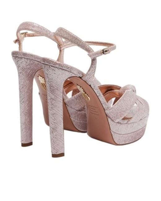 Aquazzura Pink Platform Sandals