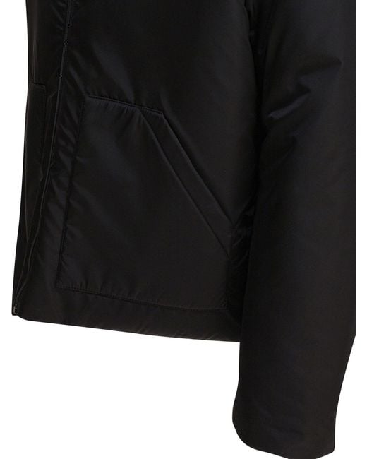 Prada Black Re-Nylon Hooded Jacket for men