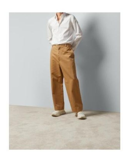 Gucci Natural Twill Straight Trousers for men