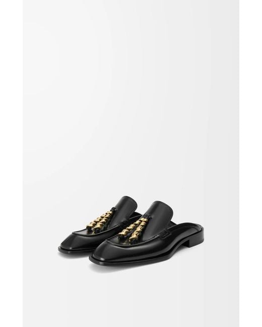 Loewe Black Edge Loafer Mules